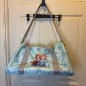 Disney Frozen Light Blue Tote with Anna & Elsa and Snowflake Design
